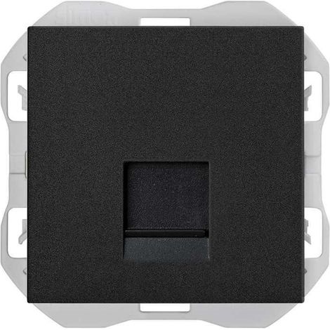 SIMON 270  Coperchio RJ45 con connettore nero opaco 20000187-098