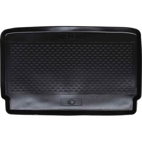 Trunk Mat Black suitable for PEUGEOT 208 2018- Rubber vidaXL