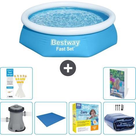 Bestway Piscina Bestway Fast Set Rotonda - 244x61 cm - 7-pezzi  S245