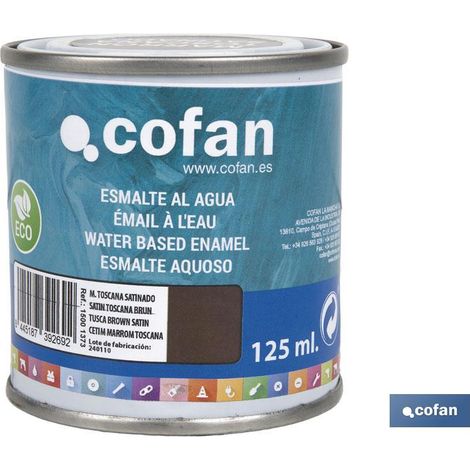 Vernis à ongles à base d'eau (125 ml) "brun Toscane satiné" (1/4)