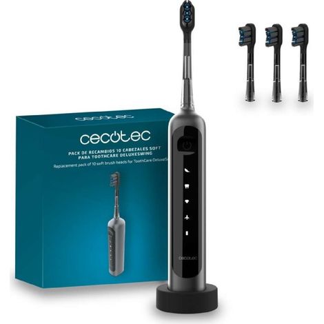Cecotec Cepillo de Dientes Eléctrico Sónico con Oscilación 60º ToothCare DeluxeSwing. 3 Modos Personalizados, Ligero y Compacto (1/5)
