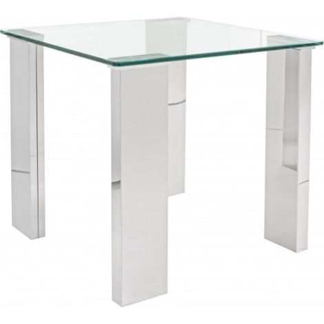 Tavolino tavolo in vetro modello arley 55x55x 51 bizzotto - bizzotto (1/2)