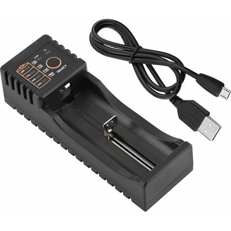 Chargeur de Batterie 18650, Chargeur de Batterie Universel, Chargeur Intelligent, Liitokala Lii-100 Mini Chargeur Multifonction USB 1.2V/3.7V/3V/3.85V, modèle de Batterie Compatible: 18650 (1/5)