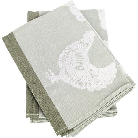 Torchon de cuisine toile collection GRILLUXE 50x70 cm (1/5)