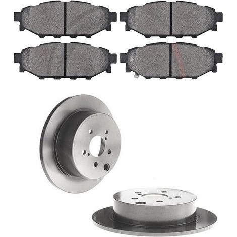 KIT FRENI POSTERIORI compatibile con SUBARU FORESTER (SJ) - DISCHI + PASTIGLIE OEM: P 78 020 , P 56 048 / 18386 , 18462 /SOSTITUZIONE DIRETTA/BASSA POLVERE/SILENZIOSO