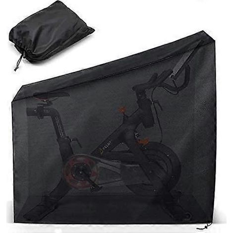 Schutzhülle für Peloton Heimtrainer, Indoor-Ergometer, Schutz vor Staub und Sonne, für Outdoor-Fahrräder, Farbe: Schwarz. (1/5)