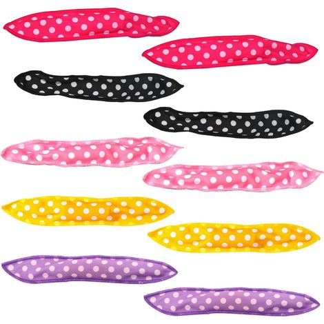 10 pezzi di bigodini morbidi e flessibili, bigodini in spugna, per dormire di notte, per acconciare i capelli in spugna, morbida schiuma per dormire, per donne (multicolore) (1/5)