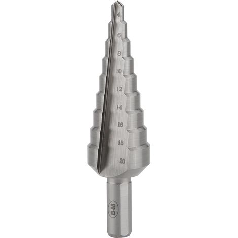 Foret étagé Hss à 9 étages Avec Goujure Droite ø4-20 Mm