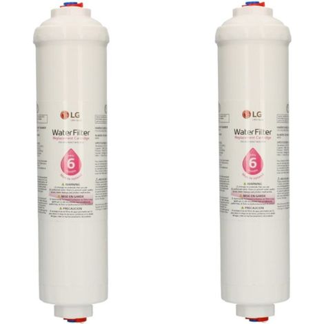 Lot de 2 filtres à eau BL9808 pour réfrigérateur LG – Capacité 1892 litres – Débit 1.9 lpm – Dimensions 235 x 50 mm (1/2)