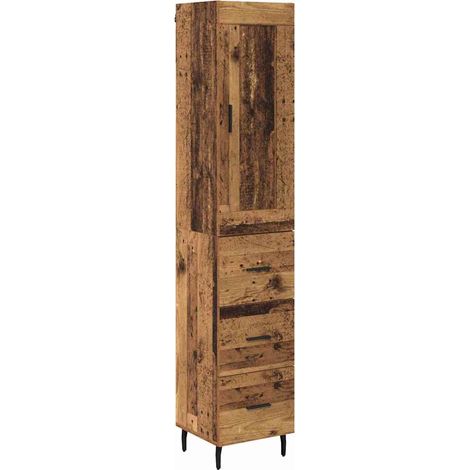 Maison Exclusive - Alacena Madera Vieja 34,5 x 34 x 180 cm Madera