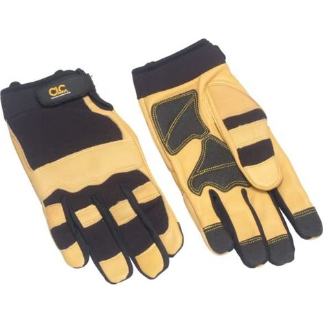 Hybrid-275 Top Grain Leather Neoprene Cuff Gloves - Large KUN275L