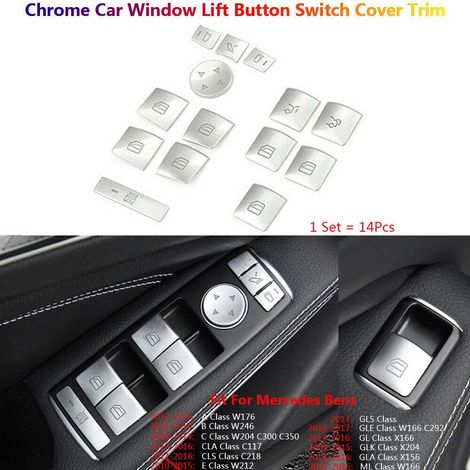 Bouton de Commande de Vitre Électrique pour Mercedes W204 A B C E CLA CLS GLA GLK GLE ML, Garniture de Tableau de Bord, Kit Interrupteur de Lève-Glace, Accessoire Intérieur Auto, Pièce de Rechange (1/5)