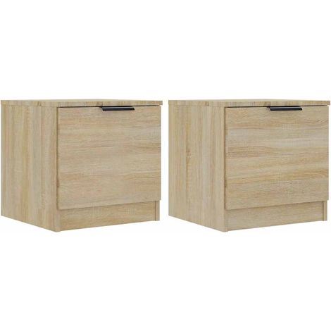 Maison Exclusive - Comodini 2 pz Rovere Sonoma 40x39x40 cm (1/5)
