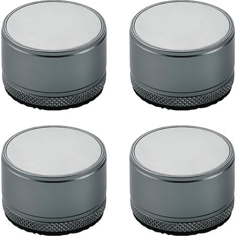 Set mit 4 verstellbaren Möbelfüßen aus Metall, geeignet für Stühle, Tische, Sofas, Schränke und Badezimmerschränke, grau, Höhe 2,7–4 cm, Durchmesser 40 mm (1/5)