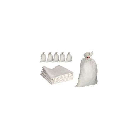 Sac en polypropylène alimentaire pour gravier, céréales, riz, blé, maïs bleu, farine, sable, charbon et déchets – Lot de 5 sacs tissés PP résistants (50 × 80 cm) – Idéal entreposage agricole et constr
