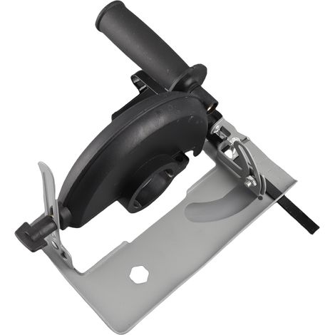 Winkelschleiferständer 45° verstellbares Trenn- und Nutenset Kompatibel mit 100–125-mm-Scheiben Metallfuß & verstellbare Führung Abmessungen: 205 x 120 x 155 mm (1/5)