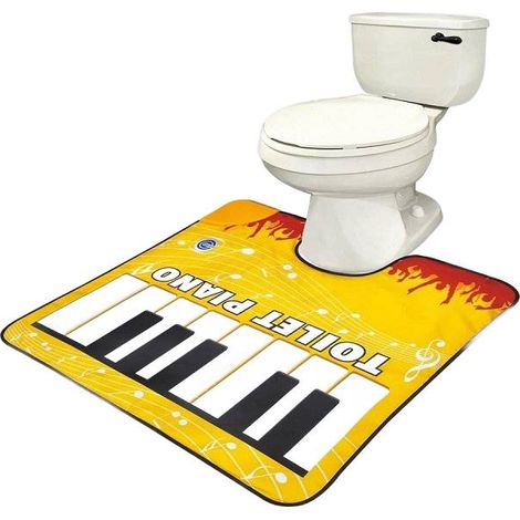 Badezimmermatte Klavier Toilettenmatte Musikalisches lustiges Gadget
