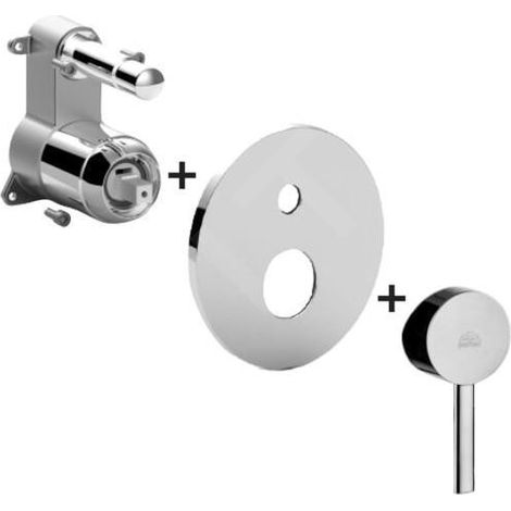 Paffoni Stick - Mitigeur encastré pour 2 sorties, chrome SKBOX015CR (1/2)