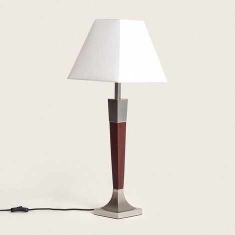 Lampada da Tavolo Metallo Lizza Piramis Bianco (1/4)