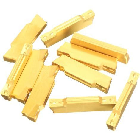 Plaquettes en carbure de tungstène pour outil de rainurage de tour Mgehr/Mgivr, lot de 10 (1/4)