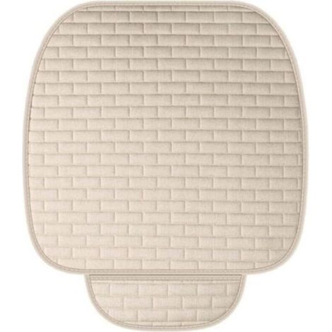 Coussin de Siège de Voiture, Coussin Voiture Siege Universel, Coussins de Siègeavant Doux, Coussin Voiture Siege Antidérapant, Couvre Siege Auto pour Voitures Résistant Aux Rayures (5251CM, Blanc) (1/4)