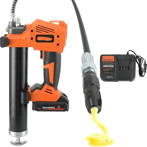 20V Pompe à Graisse, 10000psi Pistolet à Graisse sans Fil, Pompe Graisse Electrique avec Batterie et Chargeur pour Lubrification de Machines (1/5)