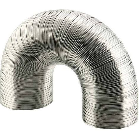 Tuyau de ventilation rigide en aluminium, diamètre 80 mm, longueur 1,5 mètre (1/2)