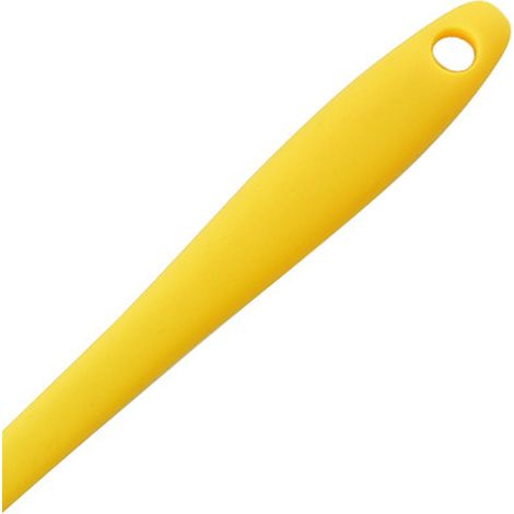 Silikonspatel aus einem Stück, kleiner Spatel, Butterschaber, Kuchenspatel, T-förmiger Spatel, Gebäckwerkzeug, gelb (1/5)