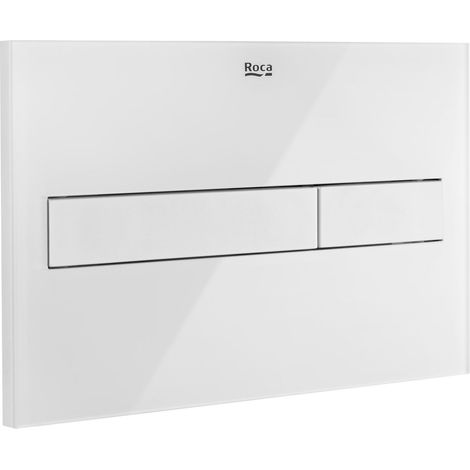 Placa de accionamiento con descarga dual (acabado cristal) PL7 DUAL (ONE) - ROCA Color: Negro