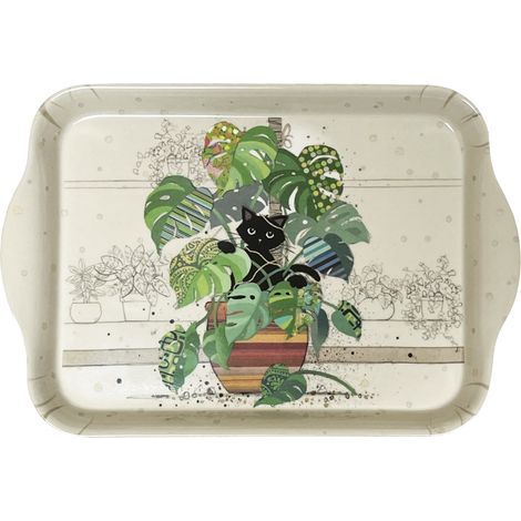 Mini plateau vide poche rectangulaire chaton monstera (1/2)