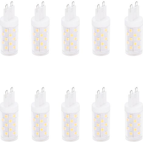 10 Pièces Ampoule G9 4W 33LED Basse Consommation pour Lampe de Plafond, Murale et de Table (Lumière Blanche) (1/5)