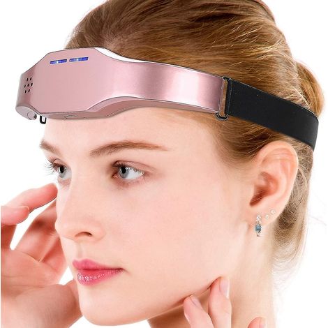 Elektrisches Kopfmassagegerät, Einschlafhilfe, Roségold, zur Linderung von Schlaflosigkeit und Förderung der Hypnose (1/5)