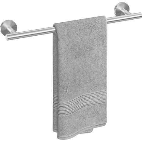 Barre porte-serviettes, porte-serviettes en acier inoxydable, convient pour la salle de bain ou la cuisine (50 cm, brossé) (1/5)