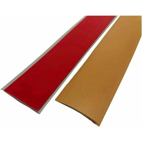 Profilé de transition auto-adhésif pour stratifié, barre de compensation entre parquet et surface en bois, seuil, profilé de transition, profil de sol, vinyle 200 x 5 cm (1/5)