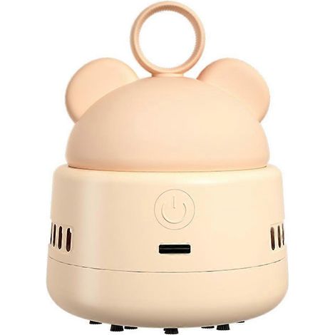 Aspirateur de bureau mignon Mini Ours en forme d'anneau pour nettoyer la poussière et les miettes, couleur (1/5)