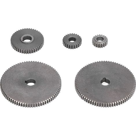 Kit de 5 Engrenages en Métal pour Tour Mini T80, T45, T25, T20 - Pièces de Rechange pour Outil de Coupe