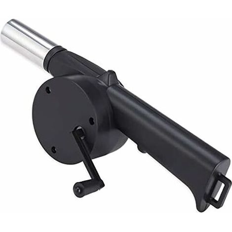 Mini Portable Manual Air Blower 9.6in / 24.5cm Hand Crank Manual Bellows for BBQ Fire Bellows Outdoor Kitchen Picnic Camping 67WQQGKXX9
