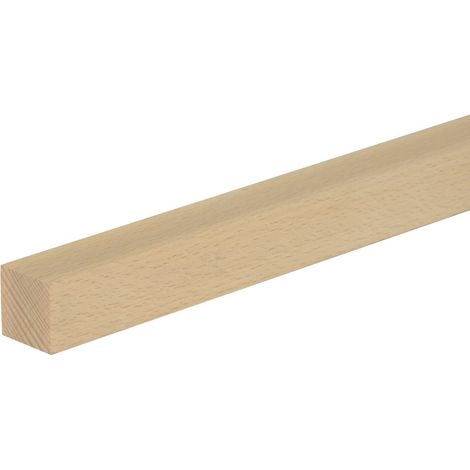 Neuhofer Quadratleiste 95 cm x 30 x 30 mm buche Sockelleisten & Fußleisten (1/3)
