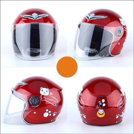Casque moto enfant chaud et ergonomique pour l'hiver, protection contre le vent (1/2)