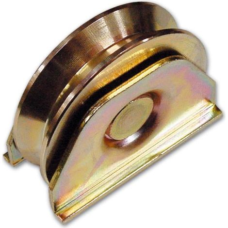 RUOTA X CANCELLI SUPP. APERTO FC 330 Ø100MM GOLA V (1/2)