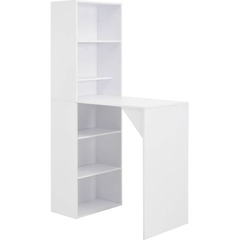 Bartisch mit Schrank Weiß 115x59x200 cm vidaXL