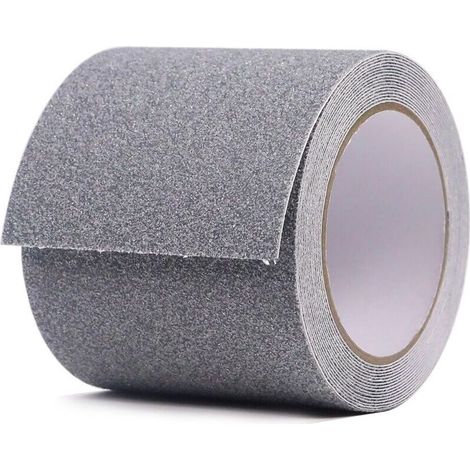 Lntyq Ruban adhésif antidérapant très résistant pour escaliers, extérieur/intérieur, étanche, 10 cm x 5 m, rouleau antidérapant de sécurité pour marches d'escalier, bandes antidérapantes pour escali
