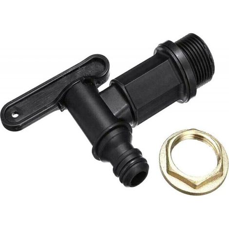 Robinet cuve 1000l Plastique,Adaptateur de bote de Rangement d'eau IBC,Adaptateur Robinet Tuyau arrosage (Cuivre)
