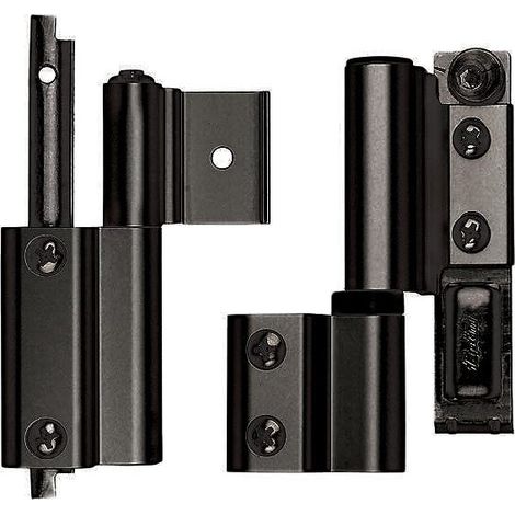 Paire de paumelles réversibles pour oscillo-battant 110kg Galicube G150 finition gris aluminium argent - FAPIM