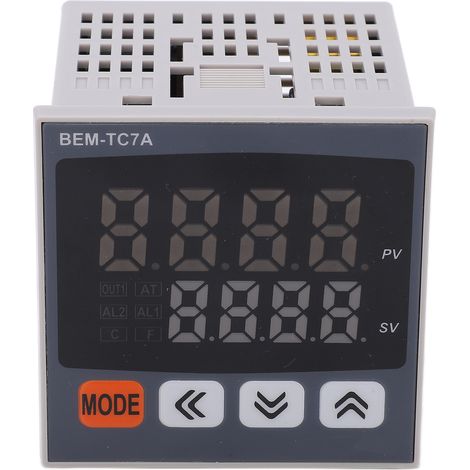 Thermostat numérique PID intelligent 100-240VAC avec contrôle précis et sortie relais (BEM-TC7A-14RV) (1/5)