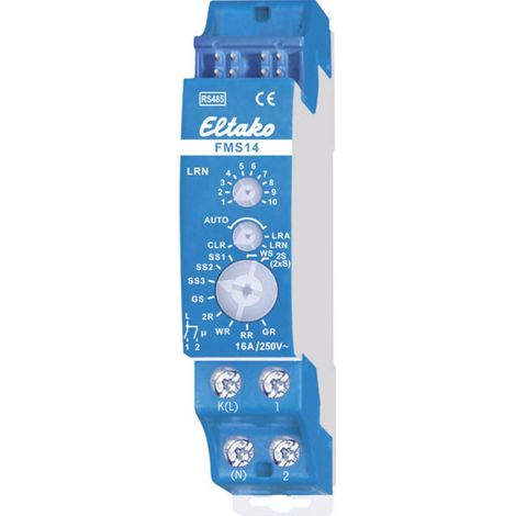 ELTAKO ACTIONNEUR DE BUS RS485 MULTIFONCTION RELAIS 1 PLUS 1S FMS14, 4407443 (1/2)