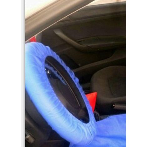 Housse de Protection pour Volant de Voiture, Protection tressée, Anti-poussière, étanche, pour Toutes Les Voitures, SUV et camions (Bleu) (1/2)