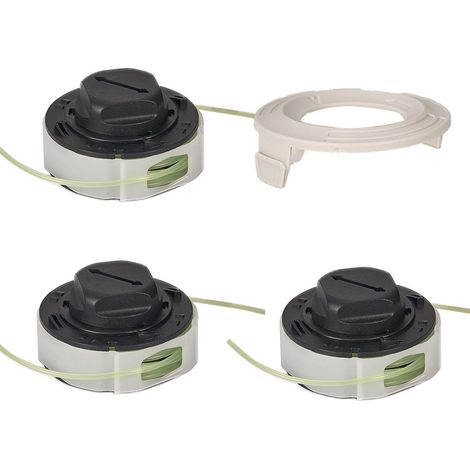 Juego de 3 carretes para cabezal de desbrozadora con 1 tapa para Stihl FSA 57 FSE 52 Weed Eater String Autocut C3-2. Repuestos para cabezal de desbrozadora 4009 710 4305. (1/5)