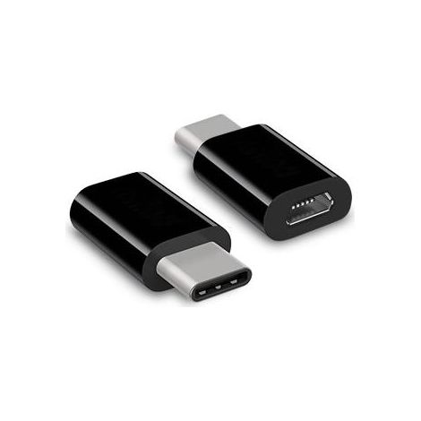 Hamlet XADTC-UM-MF changeur de genre de câble USB-C Micro USB Noir (1/5)