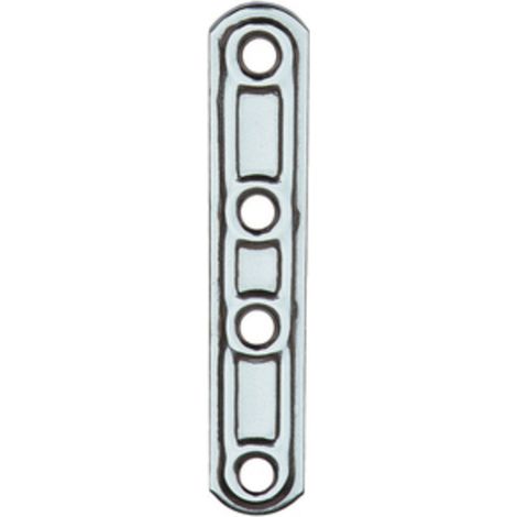 PIASTRA 163IN LASTRINA DIRITTA INOX 4 FORI 15X99MM Q.TA 20